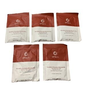 Optavia DECADENT CHOCOLATE BROWNIE MIX 5 Fuelings Packets 1.09 oz